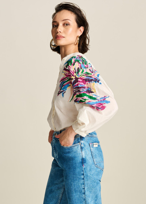 POM Sicilian Ecru Blouse | SP7804