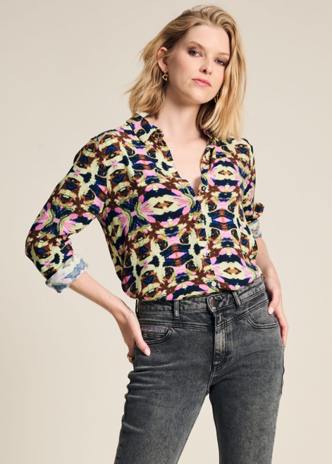 POM Blouse - Mila Butterfly Sky