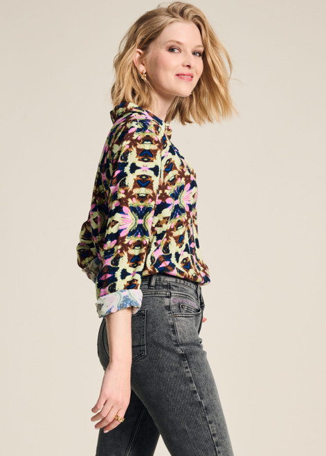 POM Blouse - Mila Butterfly Sky