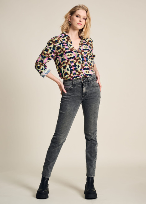 POM Blouse - Mila Butterfly Sky