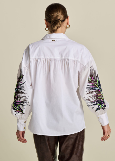 POM Blouse - Maxime Feather White