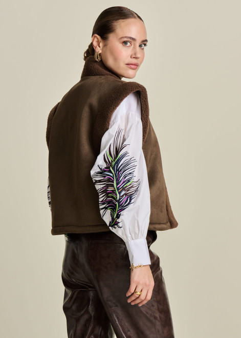 POM Blouse - Maxime Feather White