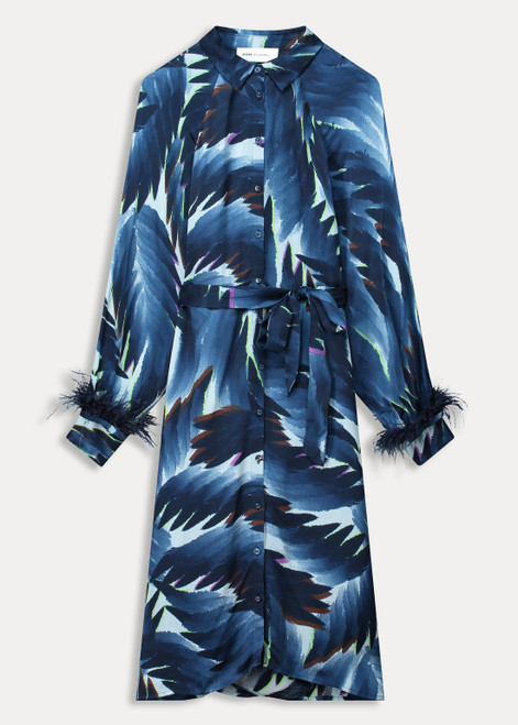 POM Dress - Jada Feathers Blue
