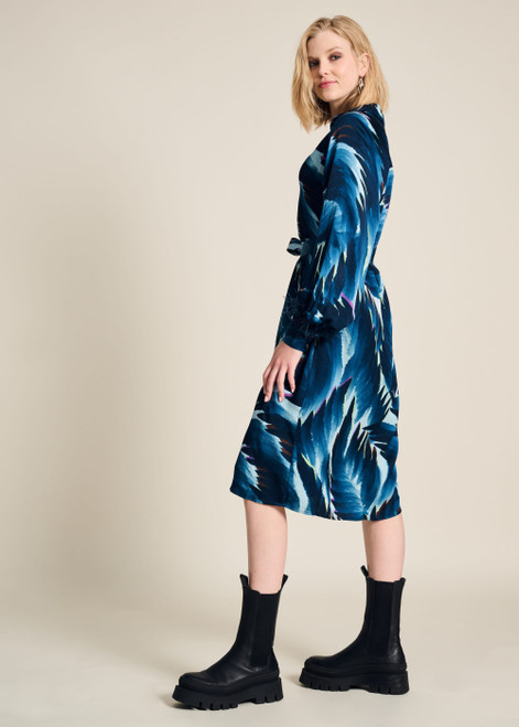 POM Dress - Jada Feathers Blue