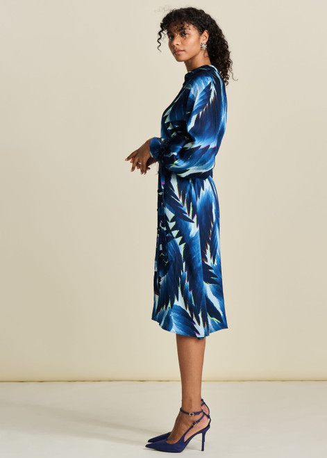 POM Dress - Jada Feathers Blue