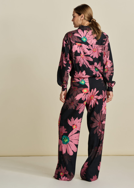 POM Pants - Big Blooming Pink