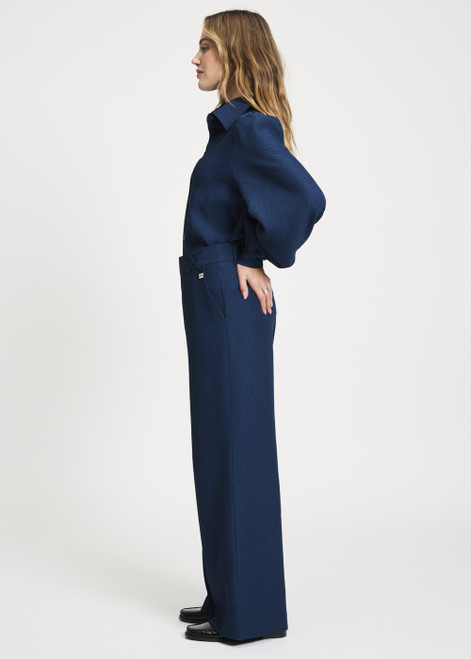POM AMSTERDAM Blue Pants - Bubble Nightfall Blue | SP9262