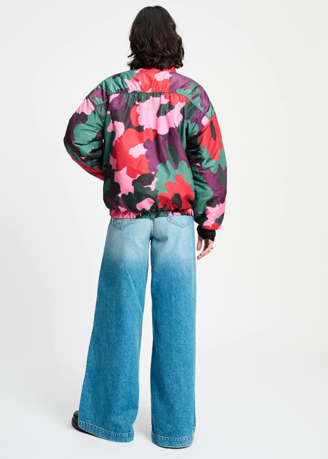 POM AMSTERDAM Multi Colour Coat - Abstract Flower | SP9329