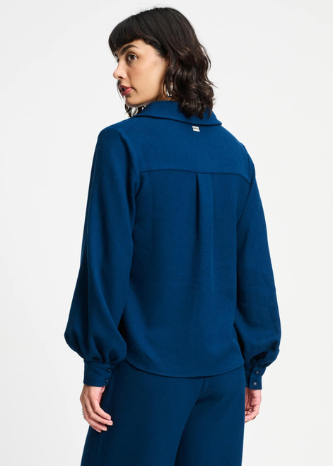 POM AMSTERDAM Blue Blouse - Nightfall Blue | SP9341