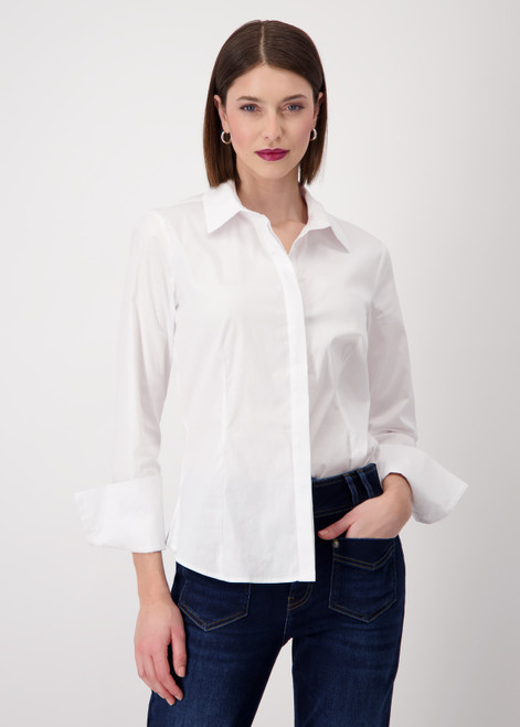 MONARI White Shirt Collar Blouse | 808232