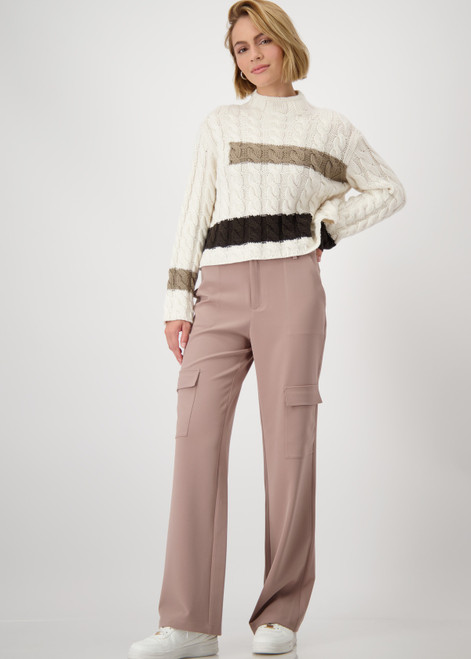 MONARI Brown Cargo Trousers With Flap Pockets | 808422