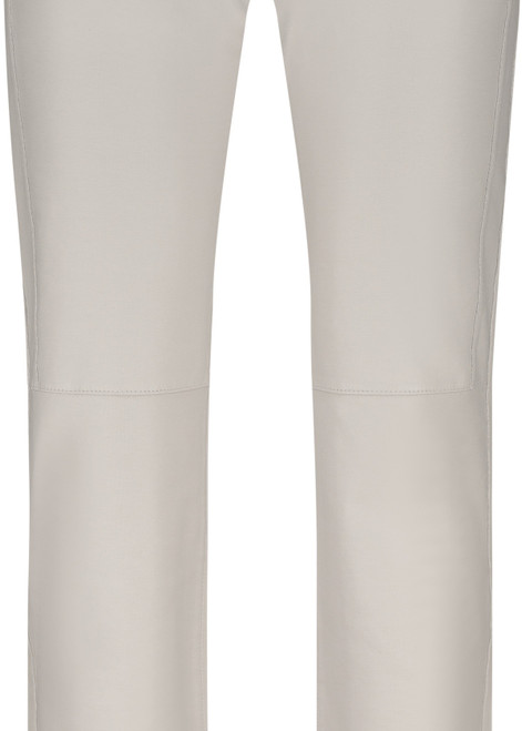 MONARI Brown Straight Leg Faux Leather Trousers | 808778