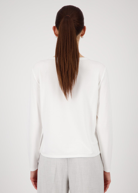 MONARI White Satin-Look Shirt-Blouse | 808839