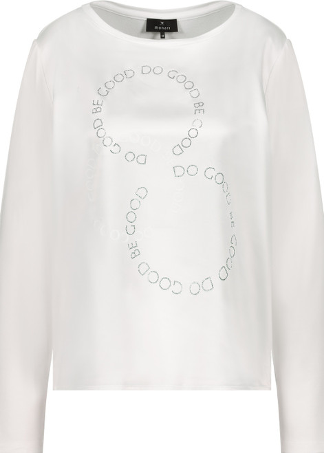 MONARI White Satin-Look Shirt-Blouse | 808839