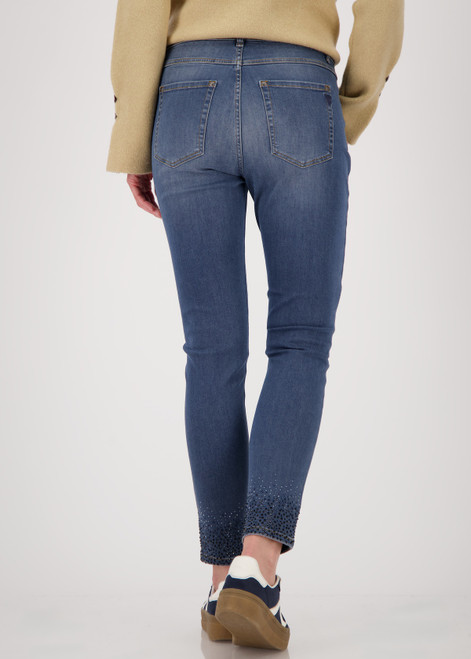 MONARI Blue Jeans With Decorative Details On The Seams | 808901