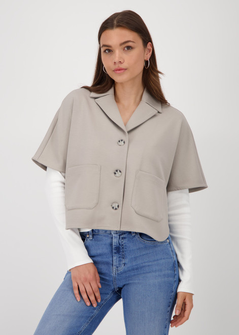 MONARI Brown Cape With Button Placket | 808997