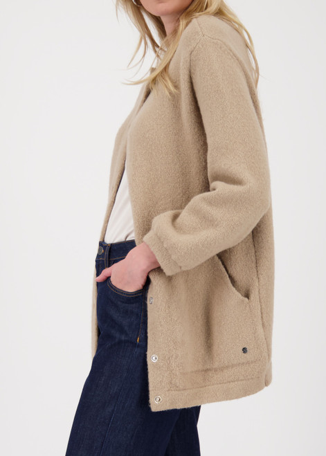 MONARI Brown Long Cardigan With A Soft Feel | 809014