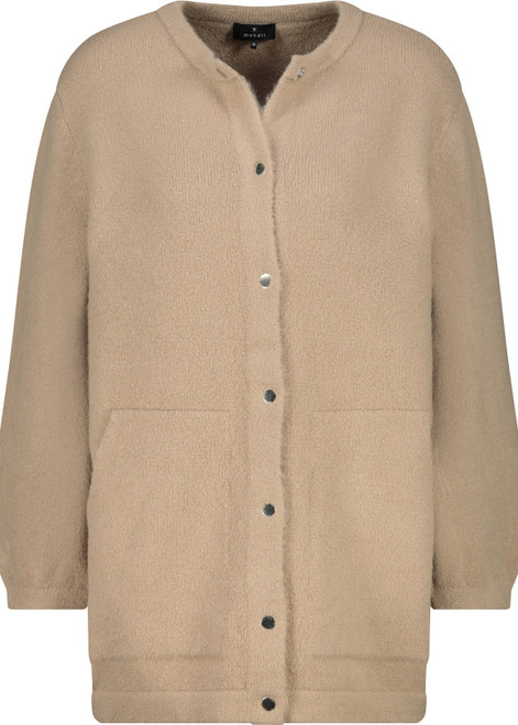 MONARI Brown Long Cardigan With A Soft Feel | 809014