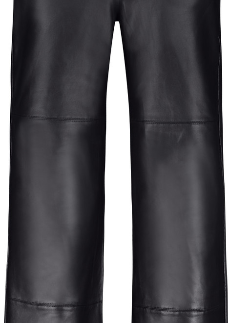 MONARI Black Leather-Look Bootcut Trousers | 809238