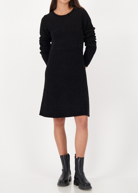 MONARI Black Knitted Dress Made Of Chenille Yarn | 809645