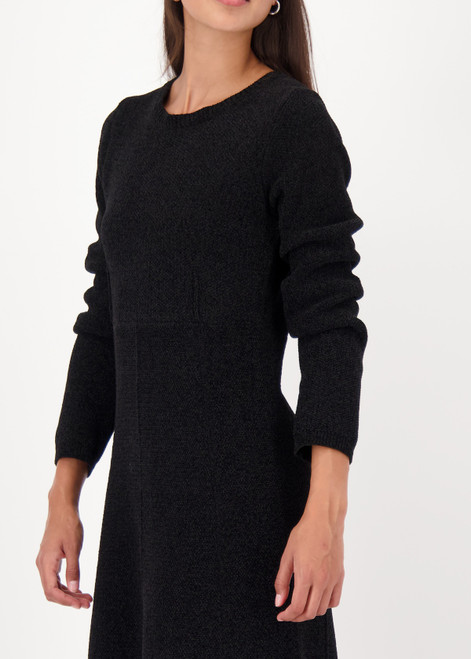 MONARI Black Knitted Dress Made Of Chenille Yarn | 809645