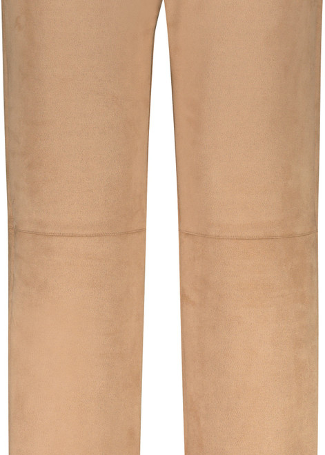 MONARI Brown Straight-Leg Velours Pants | 808768