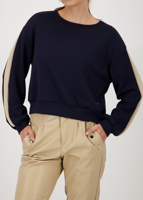 MONARI Blue Long-Sleeved Shirt With Stripes | 808834