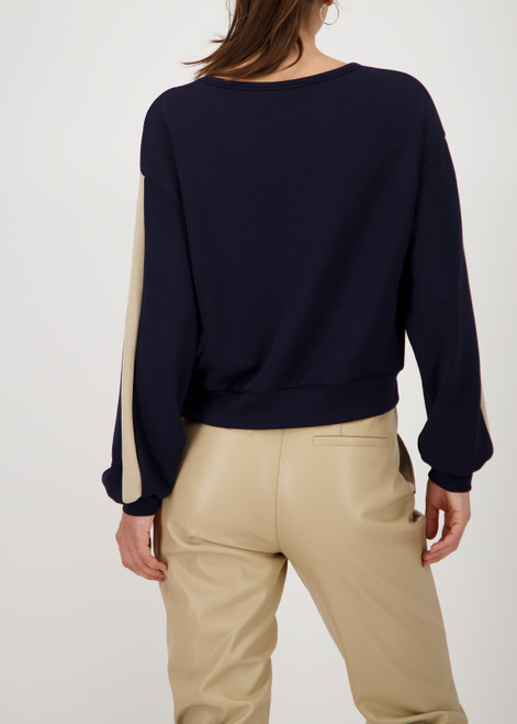 MONARI Blue Long-Sleeved Shirt With Stripes | 808834