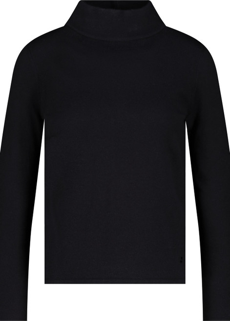 MONARI Black Basic Long-Sleeve Jumper With Stand-Up Collar | 808988