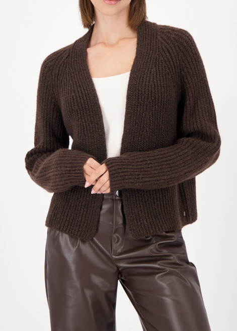 MONARI Brown Knitted Cardigan With A Soft Feel | 809493