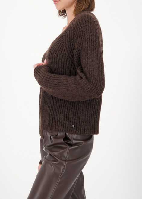 MONARI Brown Knitted Cardigan With A Soft Feel | 809493