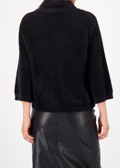 MONARI Black Fluffy Sweater With Lurex | 809495