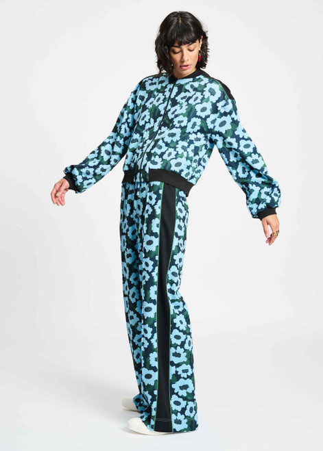 POM AMSTERDAM Blue Pants - Wild Flowers Blue | SP9301