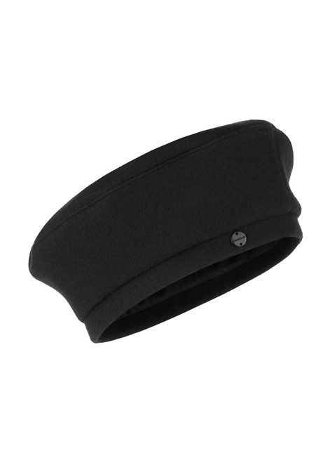 MARC CAIN Black Wool Cap In Beret Shape