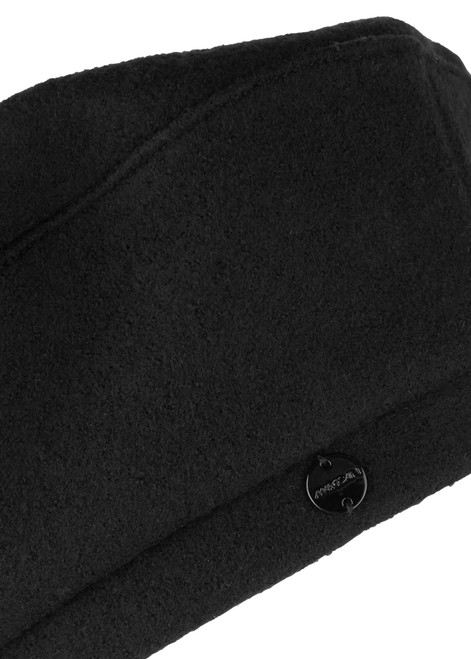 MARC CAIN Black Wool Cap In Beret Shape