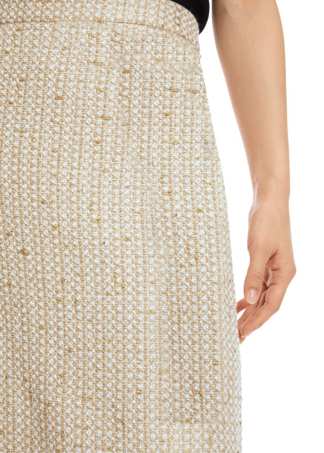 MARC CAIN Shiny Sand Skirt With Glitter Details
