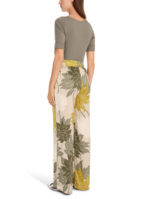 MARC CAIN COLLECTIONS Deep Pearl Wedi Fine Silk Trousers | YC 81.04 W12