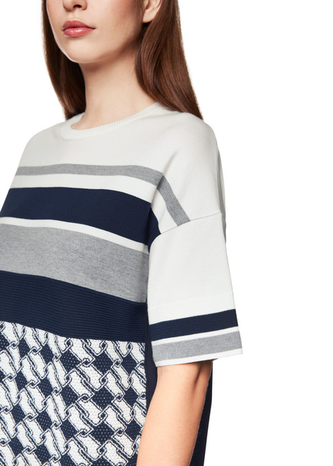 MARC CAIN SPORTS Navy Knitted In Germany Midi Dress | ZS 21.03 M14