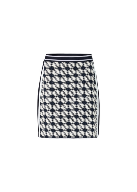 MARC CAIN SPORTS Navy Knitted In Germany Fine Skirt | ZS 71.02 M14