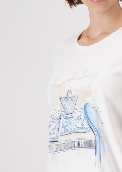 MONARI White T-Shirt With Lettering | 409417