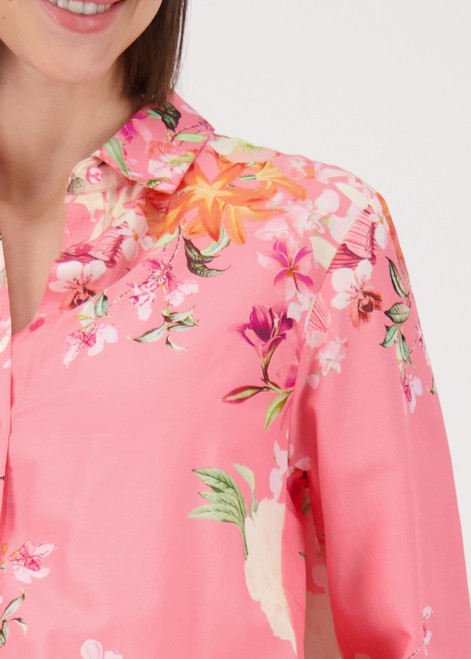 MONARI Pink Blouse With Floral Pattern | 409638