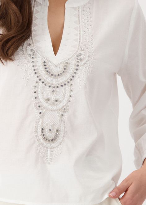 MONARI White Decorated Blouse | 409653