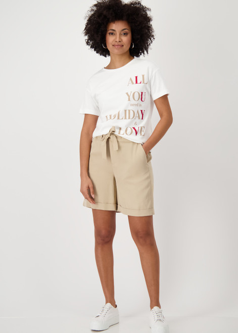 MONARI White T-Shirt With Lettering Print | 409683