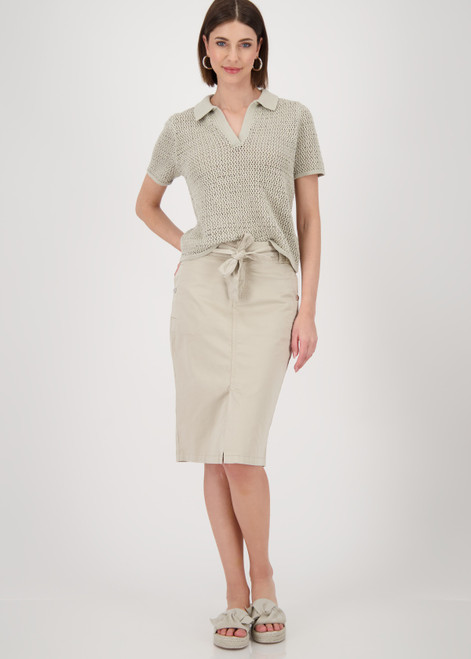 MONARI Green Cargo Skirt | 409592