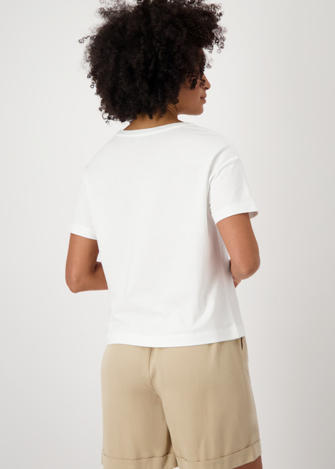 MONARI White T-Shirt With Lettering Print | 409683