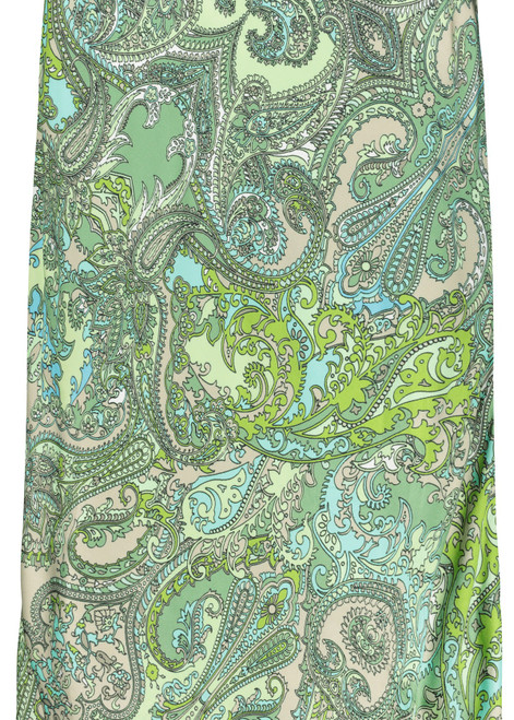 MONARI Green Maxi Skirt With Paisley Pattern | 409875