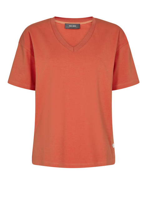 MOS MOSH Burnt Ochre Sacha V-Ss Tee | 156410
