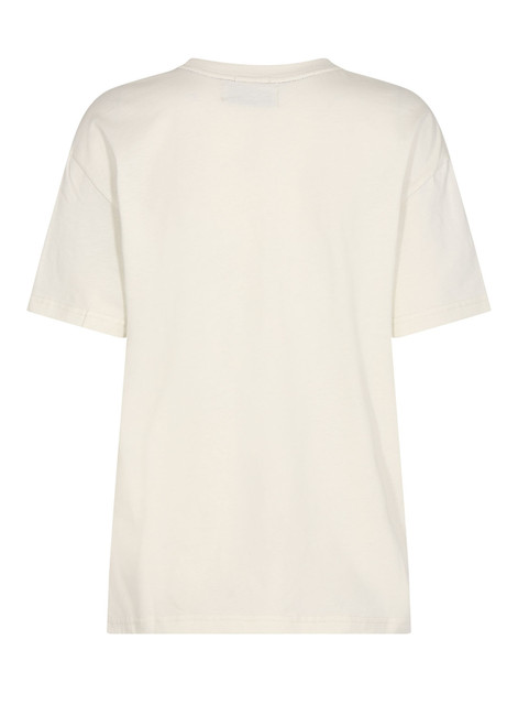 MOS MOSH Ecru Candi O-Ss Flock Tee | 146150