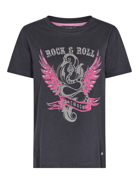 MOS MOSH Asphalt Aster O-Ss Deco Tee | 146340