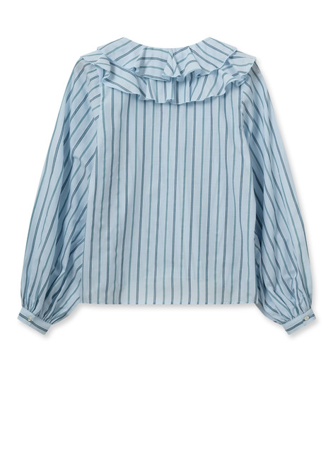 MOS MOSH Cashmere Blue Kela Stripe Blouse | 160200